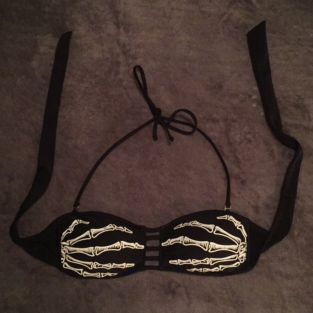 Hot Topic Skeleton Swim Top